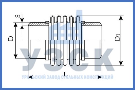 Чертёж компенсатора ОПН в Новомосковске